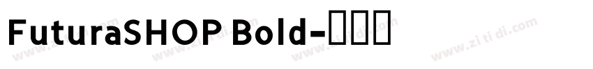 FuturaSHOP Bold字体转换